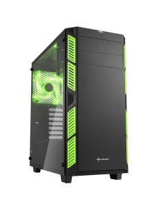 Sharkoon AI7000 Glass Torre Negro, Verde