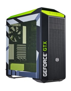 Cooler Master MCY-005P-KWN00-NV carcasa de ordenador Torre Negro, Verde