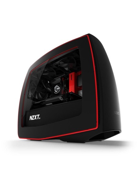 NZXT Manta Mini Tower Negro, Rojo