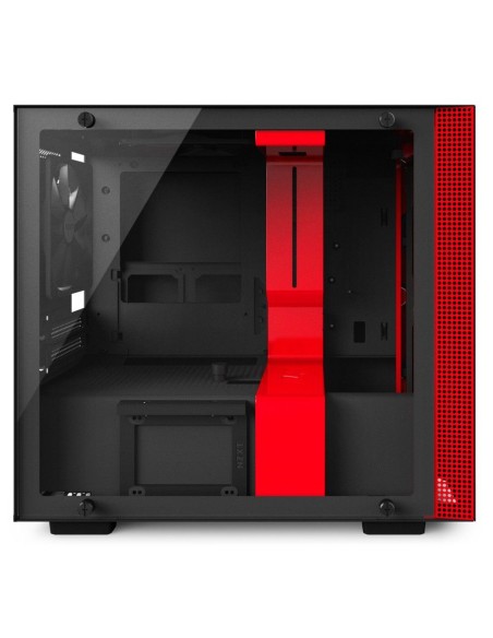 NZXT H200i Mini Tower Negro, Rojo