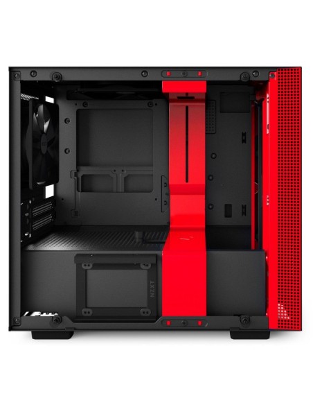 NZXT H200i Mini Tower Negro, Rojo