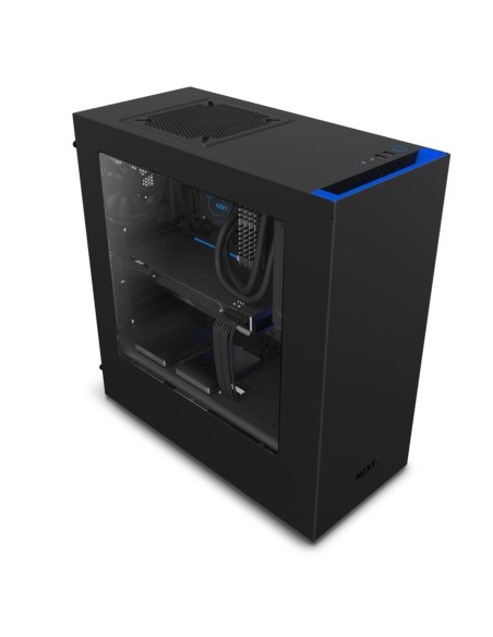 NZXT S340 Full Tower Negro, Azul