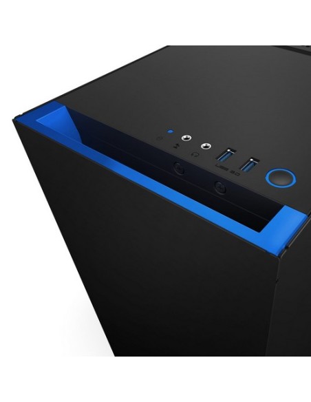 NZXT S340 Full Tower Negro, Azul