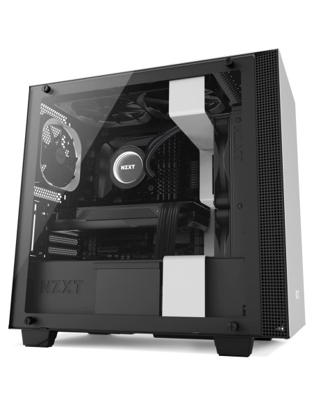 NZXT H400 Mini Tower Negro, Blanco