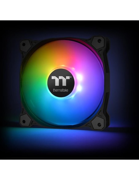 Thermaltake CL-F079-PL12SW-A ventilador de PC Carcasa del ordenador 12 cm Negro