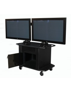 ClearOne Titan Dual Plasma Negro Panel plano Carro multimedia