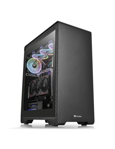 Thermaltake S500 TG Midi Tower Negro, Transparente