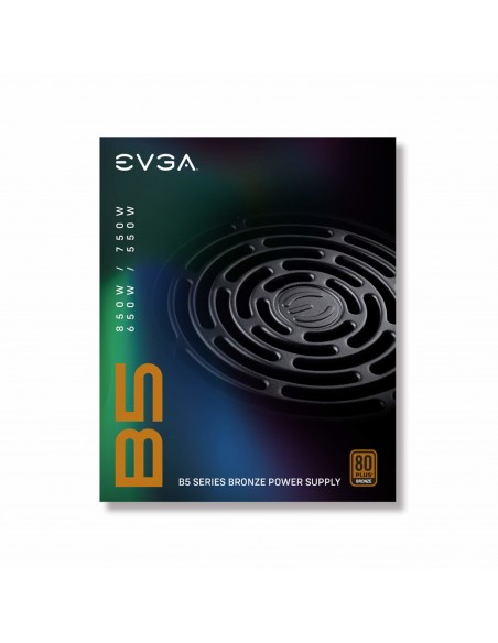 EVGA 750 B5 unidad de fuente de alimentación 750 W 20+4 pin ATX ATX Negro