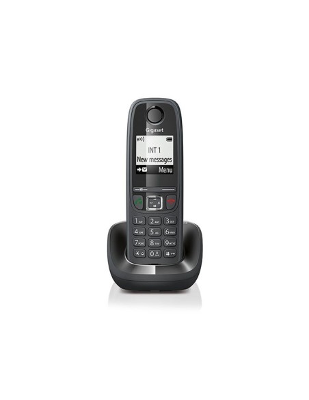 Gigaset AS405 Teléfono DECT Identificador de llamadas Negro