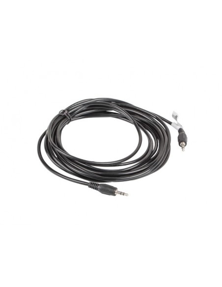 Lanberg CA-MJMJ-10CC-0050-BK cable de audio 5 m 3,5mm Negro