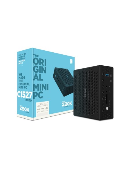 Zotac ZBOX CI527 Nano PC de tamaño 1L Negro Intel® SoC BGA 1356 i3-7100U 2,4 GHz