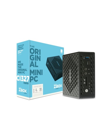 Zotac ZBOX CI327 nano N3450 Intel® Celeron® 4 GB DDR3L-SDRAM 32 GB SSD Windows 10 Home Mini PC Negro