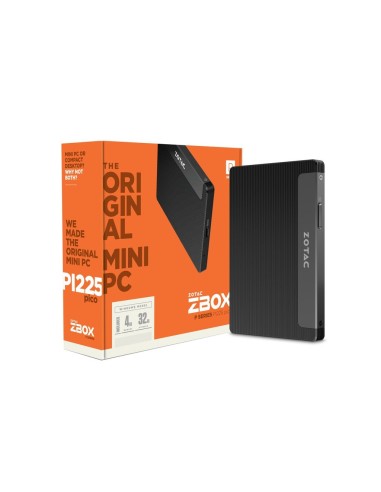 Zotac ZBOX PI225 N3350 Intel® Celeron® 4 GB LPDDR3-SDRAM 32 GB eMMC Windows 10 Home Mini PC Negro