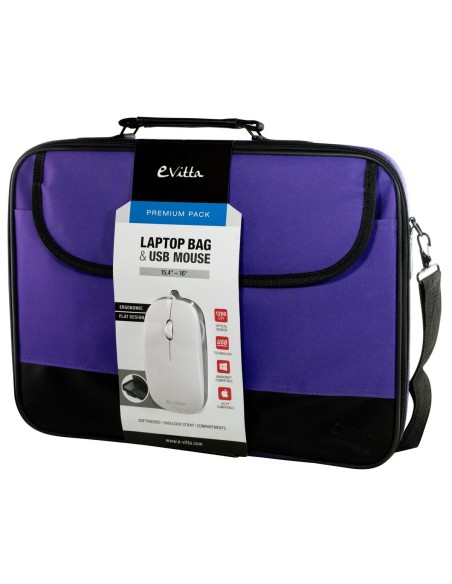 e-Vitta EVLB000302 maletines para portátil 40,6 cm (16") Bandolera Negro, Púrpura