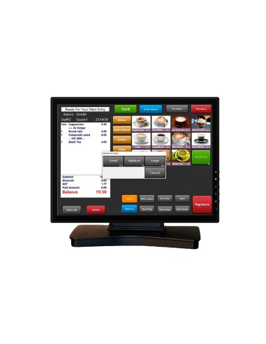 Vivapos Monitor T�ctil 17" T1705 LCD USB Negro 43,2 cm (17") Single-touch Multi-usuario