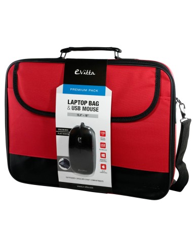 e-Vitta EVLB000301 maletines para portátil 40,6 cm (16") Bandolera Negro, Rojo