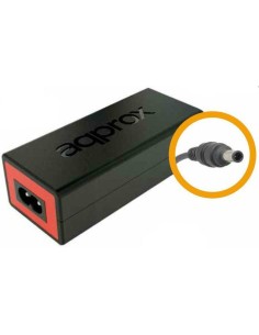 Approx appA06 adaptador e inversor de corriente Interior 90 W Negro, Rojo