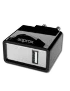 Approx APPUSBWALL1B cargador de dispositivo móvil Negro Interior