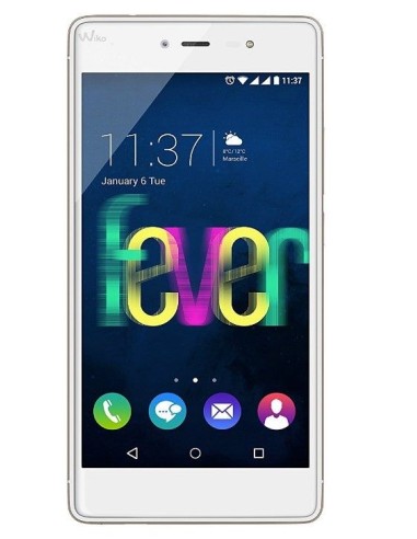 Wiko FEVER 13,2 cm (5.2") SIM doble Android 5.1 4G MicroUSB 3 GB 16 GB 2900 mAh Oro, Blanco