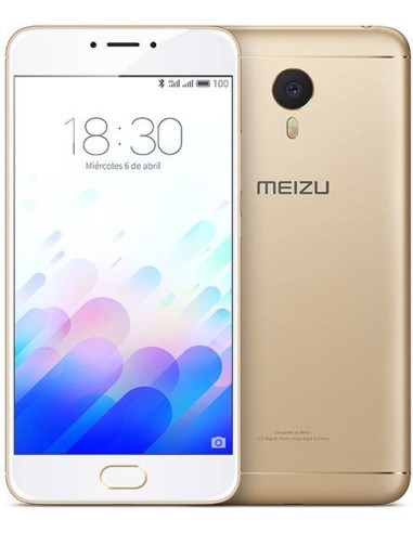 Meizu m3 Note 14 cm (5.5") SIM doble 4G MicroUSB 3 GB 32 GB 4100 mAh Oro, Blanco