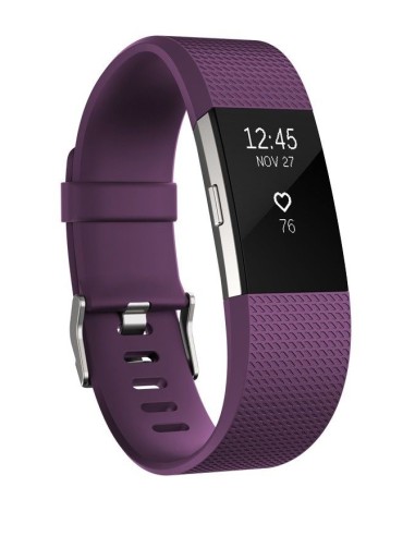 Fitbit Charge 2 OLED Pulsera de actividad Púrpura, Plata