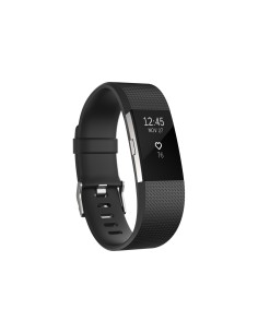 Fitbit Charge 2 OLED Pulsera de actividad Negro, Acero inoxidable