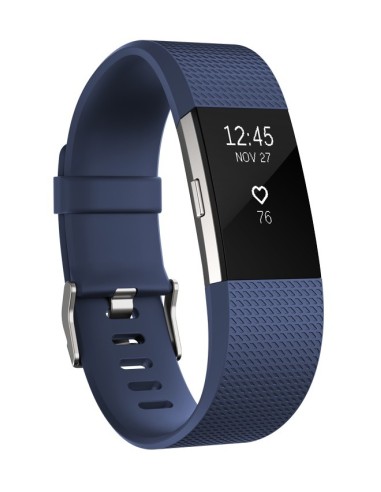 Fitbit Charge 2 OLED Pulsera de actividad Azul, Plata