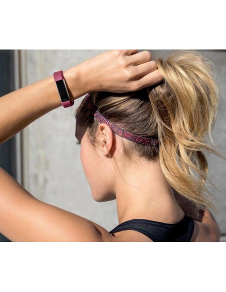 Fitbit Alta HR OLED Pulsera de actividad Fucsia, Acero inoxidable