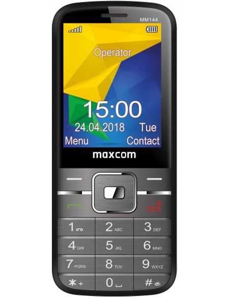 MaxCom MM144 6,1 cm (2.4") 81 g Negro Teléfono para personas mayores