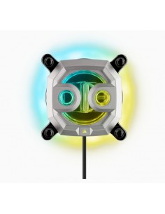 Corsair Hydro XC9 RGB Procesador Bloque de agua Plata 1 pieza(s)