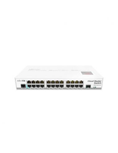 HUB SWITCH 24 PTOS MIKROTIK CRS125-24G-1SIN 24xGIGABIT + 1x - Imagen 1