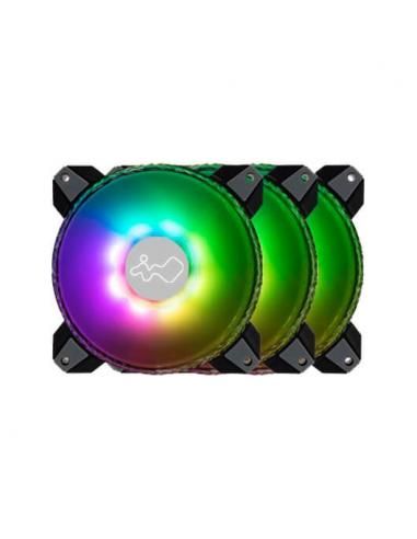 VENT 120X120 IN WIN SATURN ASN120 PACK 3UDS ARGB 1800RPM/4P - Imagen 1