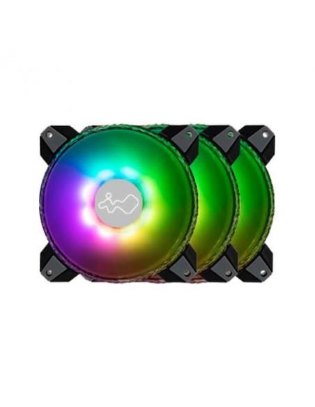 VENT 140X140 IN WIN SATURN ASN140 PACK 3UDS ARGB 1400RPM/4P - Imagen 1