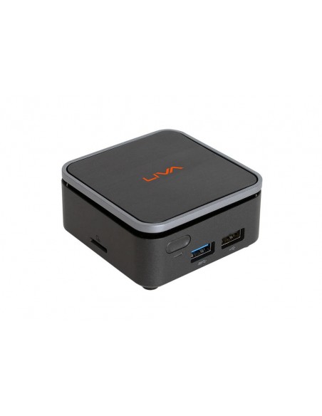 ECS LIVA Q2 LPDDR4-SDRAM N4000 Intel® Celeron® 4 GB 64 GB eMMC Windows 10 Mini PC Negro