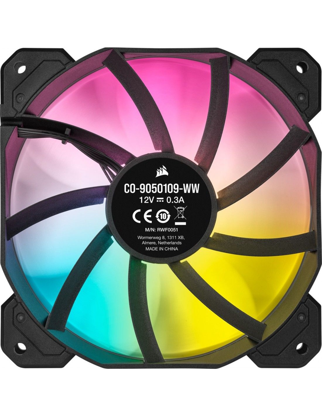 Corsair SP120 RGB ELITE Carcasa del ordenador Ventilador 12 cm Negro 3