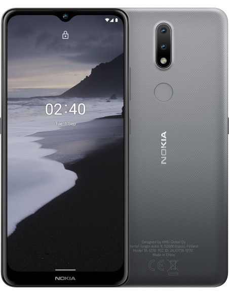 Nokia 2.4 16,5 cm (6.5") SIM doble Android 10.0 4G MicroUSB 3 GB 64 GB 4500 mAh Carbón vegetal