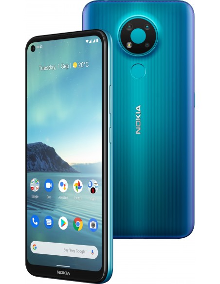 Nokia 3.4 16,2 cm (6.39") Android 10.0 4G USB Tipo C 4 GB 64 GB 4000 mAh Azul