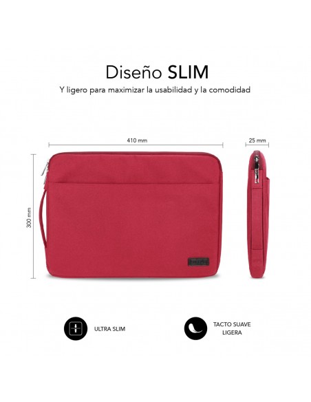 SUBBLIM Funda Ordenador Urban Laptop Sleeve 15,6" Red