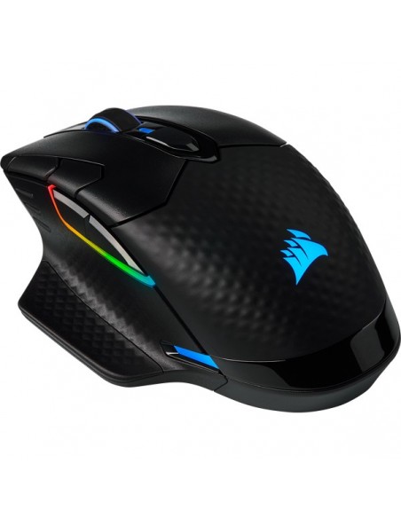 Corsair DARK CORE RGB PRO ratón mano derecha RF Wireless+Bluetooth+USB Type-A Óptico 18000 DPI