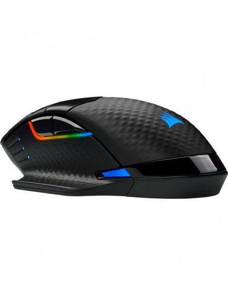 Corsair DARK CORE RGB PRO ratón mano derecha RF Wireless+Bluetooth+USB Type-A Óptico 18000 DPI