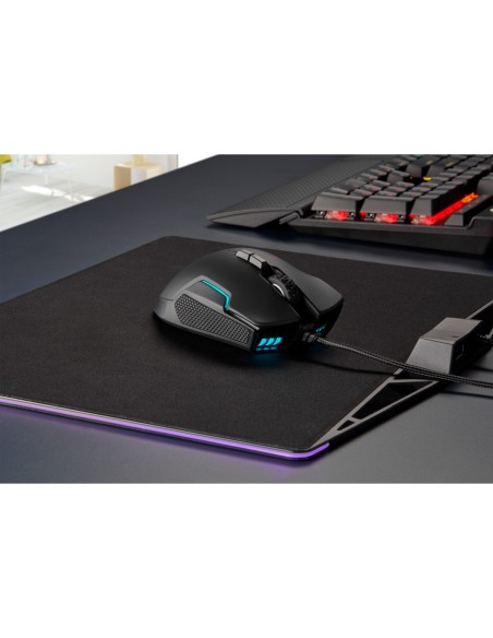 Corsair GLAIVE RGB PRO ratón mano derecha USB tipo A Óptico 18000 DPI