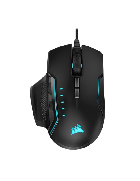 Corsair GLAIVE RGB PRO ratón mano derecha USB tipo A Óptico 18000 DPI