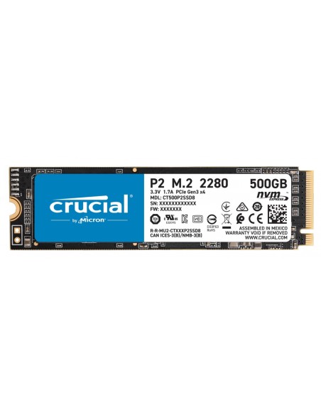Crucial P2 M.2 500 GB PCI Express 3.0 NVMe