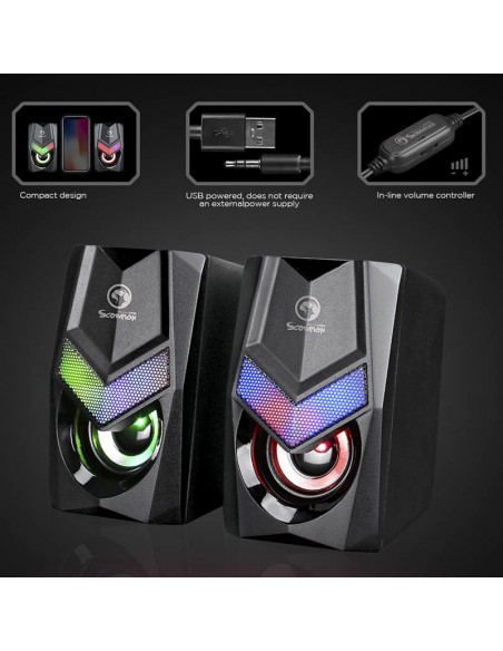 Scorpion MA-SG118 altavoz De 1 vía Negro Alámbrico 6 W