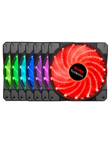 Mars Gaming MFRGB ventilador de PC Carcasa del ordenador 12 cm Negro