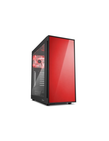 Sharkoon AM5 Window Midi Tower Negro, Rojo