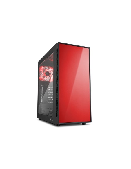 Sharkoon AM5 Window Midi Tower Negro, Rojo
