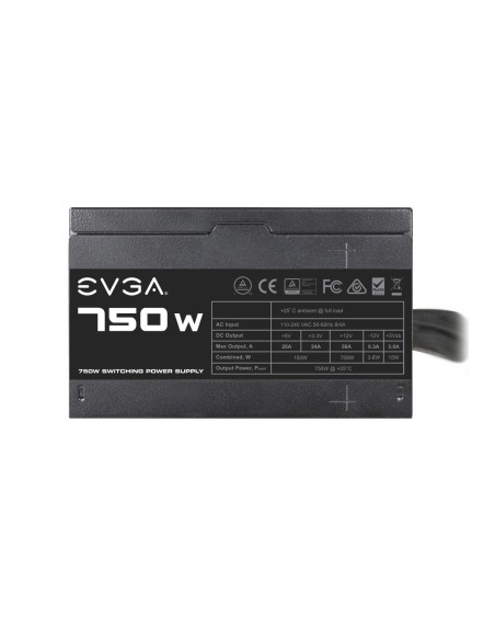 EVGA 750 N1 unidad de fuente de alimentación 750 W 24-pin ATX ATX Negro