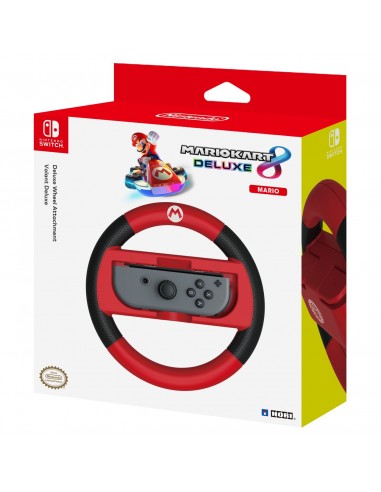 Hori Mario Kart 8 Deluxe Racing Wheel (Mario) Acción de agarre