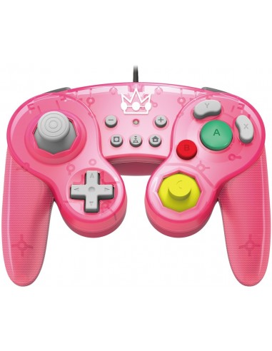 Hori Battle Pad (Peach) Rosa USB Gamepad Analógico Digital Nintendo Switch